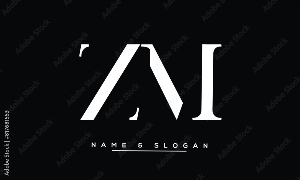 ZM, MZ, Z, M Abstract Letters Logo Monogram ZM, MZ, Z, M Abstract Letters Logo Monogram