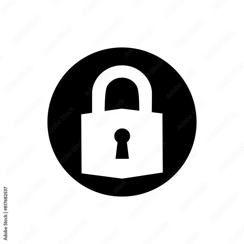 Lock icon vector. Closed illustration sign. Padlock symbol or logo. Lock icon vector. Closed illustration sign. Padlock symbol or logo.