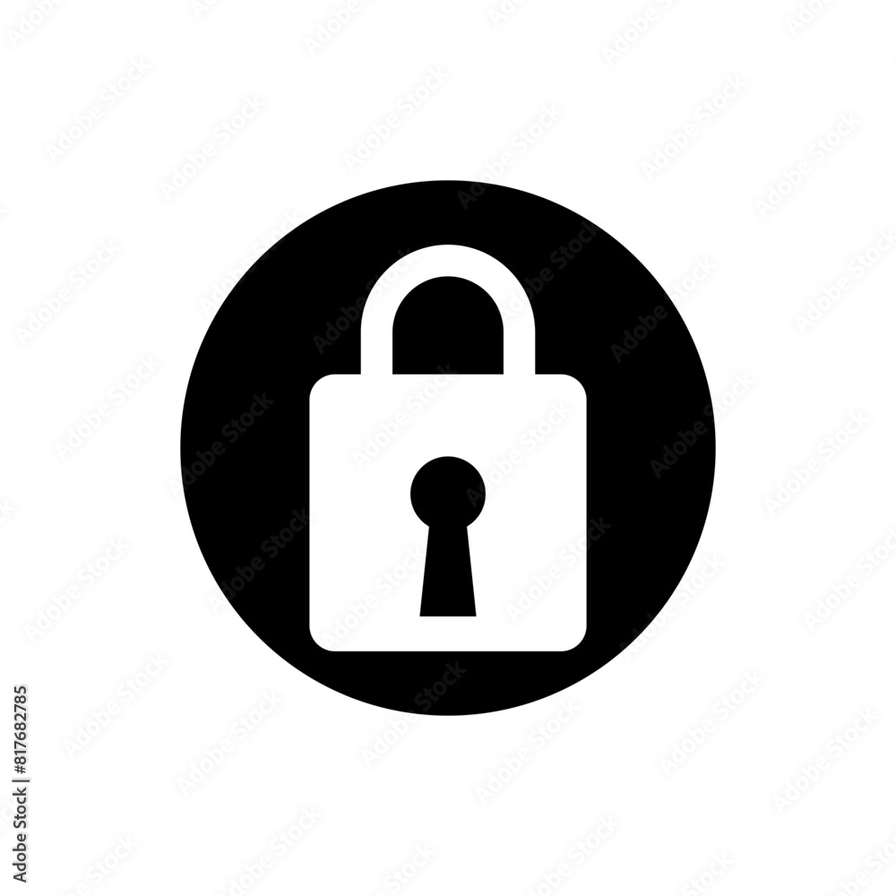 Lock icon vector. Closed illustration sign. Padlock symbol or logo. Lock icon vector. Closed illustration sign. Padlock symbol or logo.