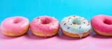 Delicious donuts with a smooth glaze perfect for a sweet treat A copy space image showcasing their simplicity and appeal