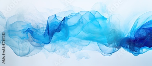 Blue and white background with a beautiful mixture of colors creating a visually appealing copy space image