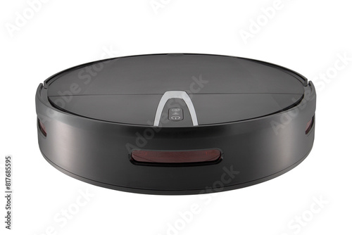 home robotic vacuum cleaner isolated on white background