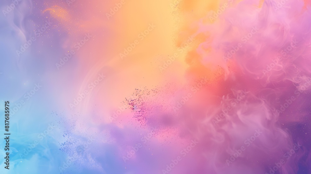 Colors of May abstract background with powder