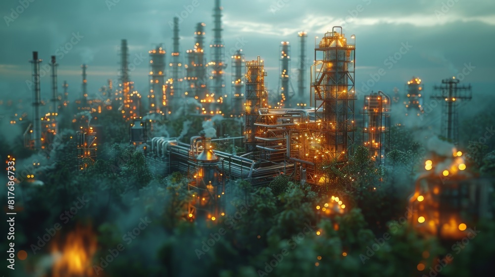An evocative visual narrative tracing the evolution of industrial-scale ...