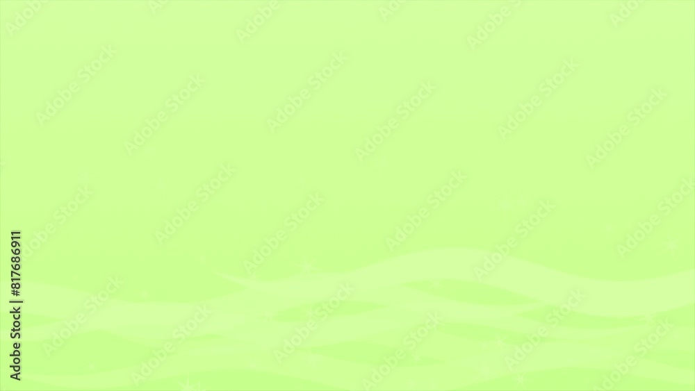 Lime green color wavy pattern soft luxury textured geometrical background with flying shiny stars background Lime green color wavy pattern soft luxury textured geometrical background with flying shiny stars background