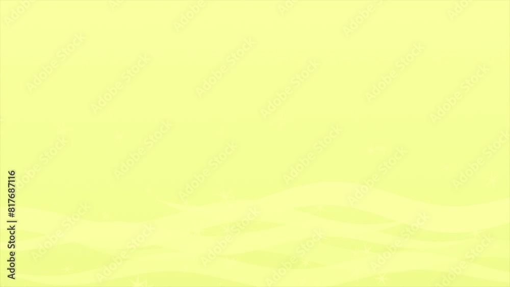 Yellow color wavy pattern soft luxury textured geometrical background with flying shiny stars background Yellow color wavy pattern soft luxury textured geometrical background with flying shiny stars background