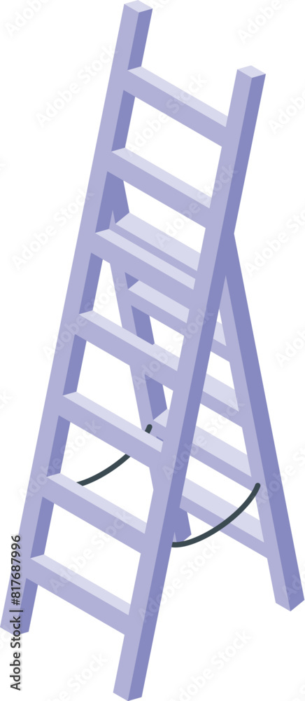 3d digital illustration of a purple isometric ladder isolated on a white backdrop 3d digital illustration of a purple isometric ladder isolated on a white backdrop