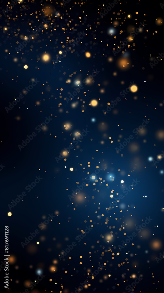 Golden glitter particles on dark background Golden glitter particles on dark background