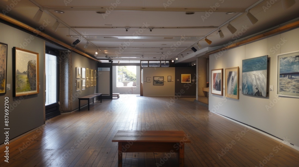 exhibition room of the art gallery .