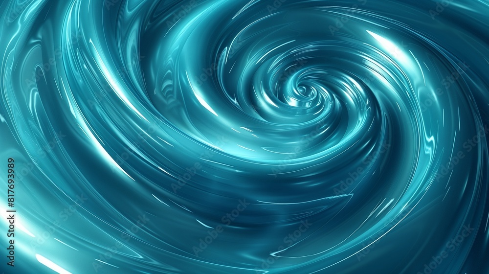 Radiant Cyan Swirls Symbolizing Creativity and Art in School Education Radiant Cyan Swirls Symbolizing Creativity and Art in School Education