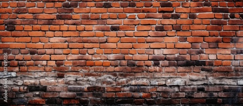 An image of a brick wall with plenty of empty space for text or other elements. Creative banner. Copyspace image