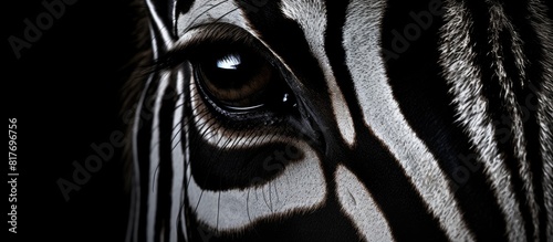 A striking copy space image featuring the textured pattern of zebra skin against a contrasting background