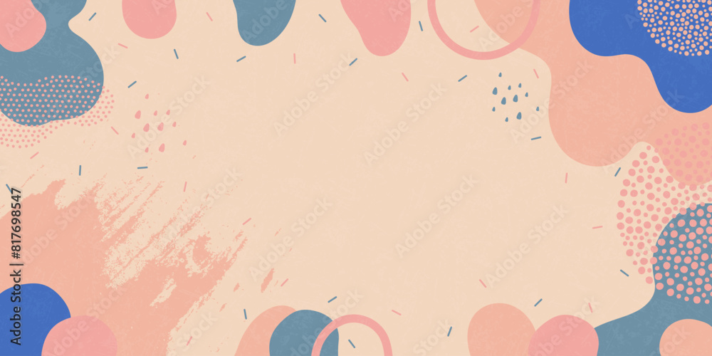 Cute background. Background from abstract shapes and dots. Vector background. Cute background. Background from abstract shapes and dots. Vector background.