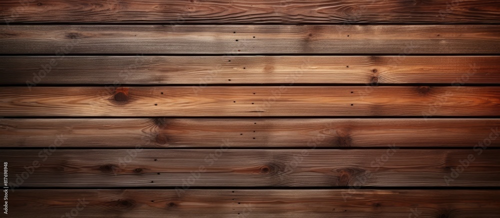 Naklejka premium A copy space image on a background of brown wood planks