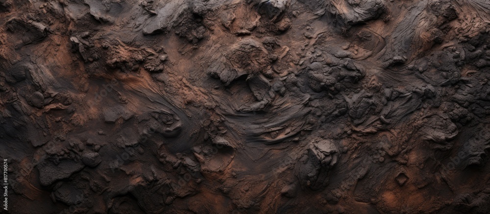 Abstract dark clay texture with various elements Copy space image Abstract dark clay texture with various elements Copy space image