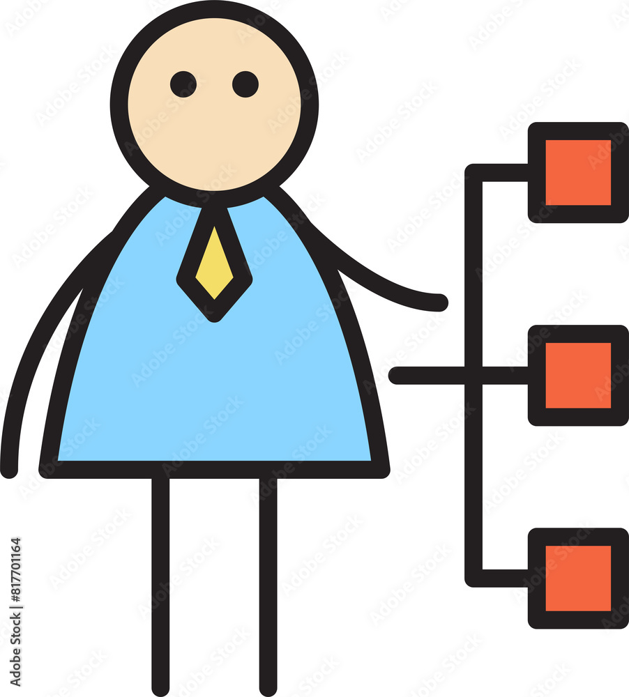Businessman and Diagram Stick Figure
Businessman and Diagram Stick Figure
