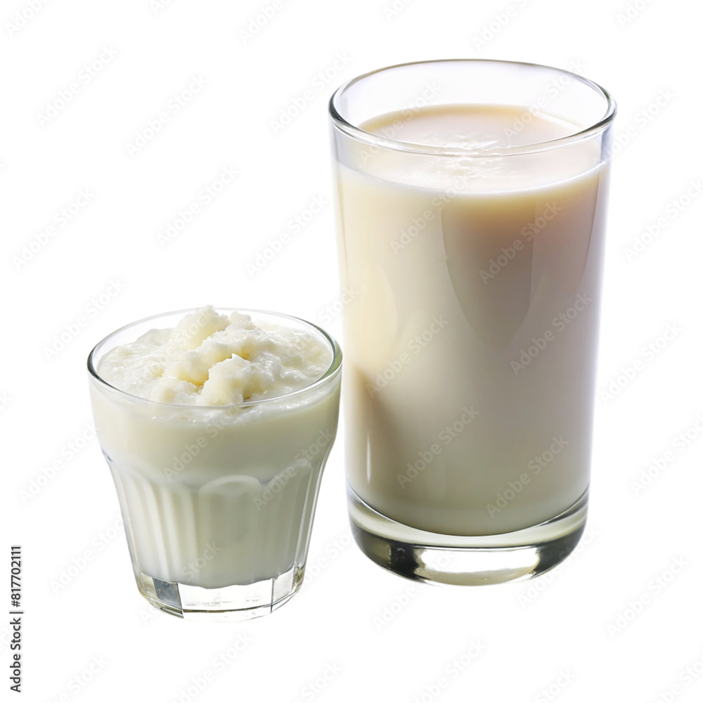 A bottle of milk with a white cap isolated on transparent background A bottle of milk with a white cap isolated on transparent background