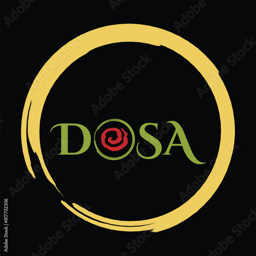 dosa logo design icon vector