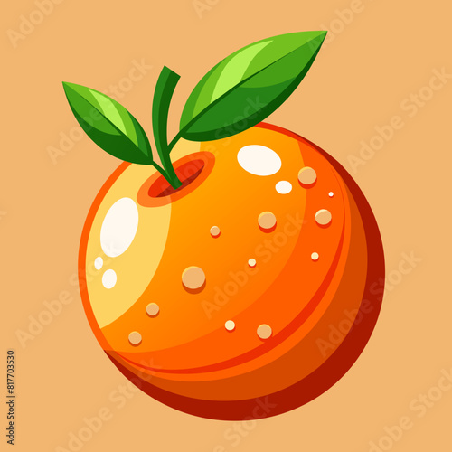 illustration of an orange