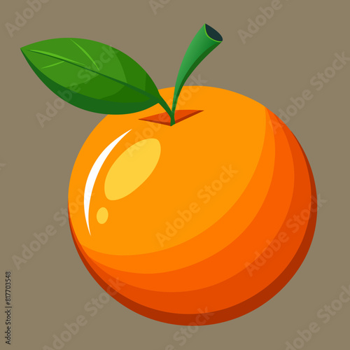 illustration of an orange