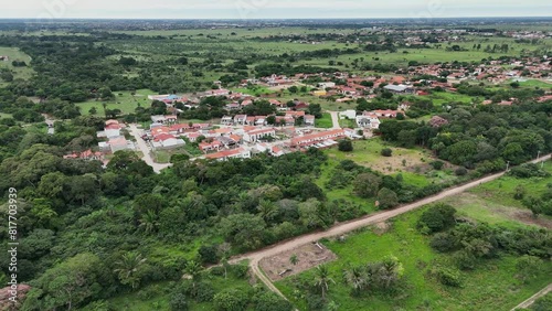 Whispers of Nature: Exploring Rural Serenity from Above photo