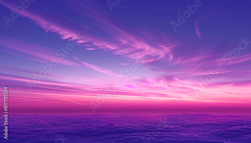 Gradually transforming patterns of royal purple twilight skies  forming a serene  repetitive abstract background