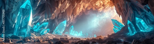 Journey into the Enigmatic: Exploring a 3D Rendered Underground Cave