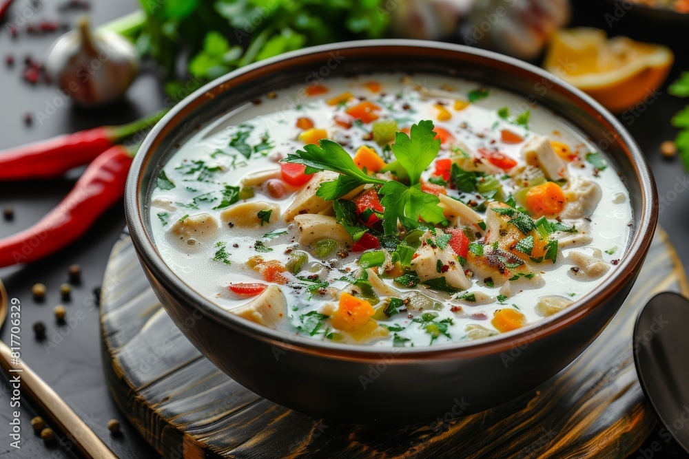Chicken and vegetable soup Chicken and vegetable soup