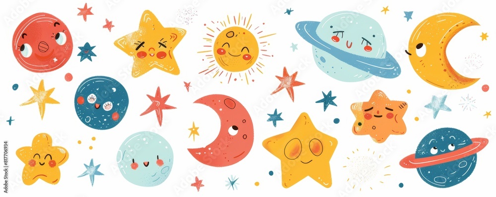 Enchanting Doodles of Celestial Wonders: Stars and Beyond Enchanting Doodles of Celestial Wonders: Stars and Beyond