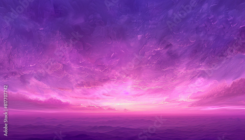 Abstract and repetitive royal purple twilight skies  gracefully shifting over time