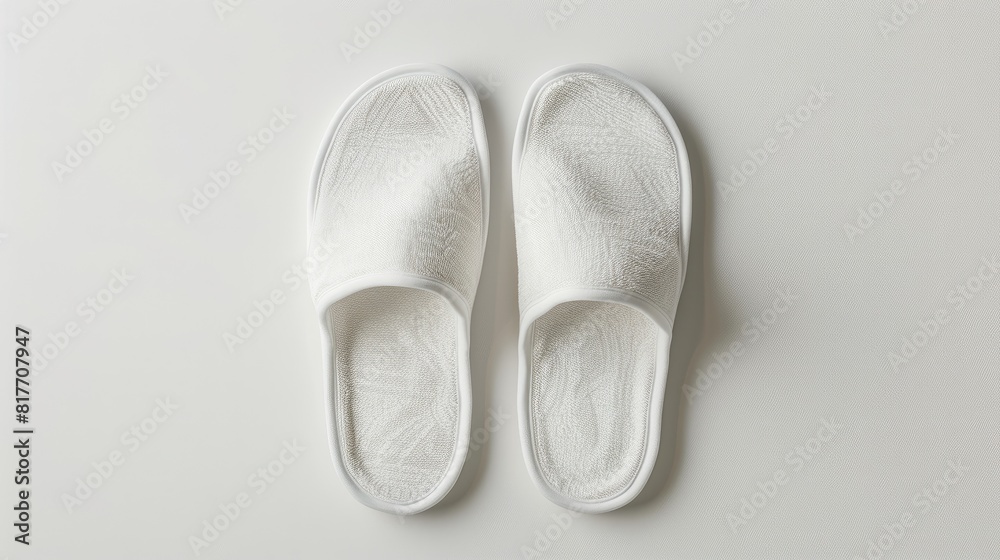 Ethereal White Slippers Dancing on Pure White Ground Ethereal White Slippers Dancing on Pure White Ground