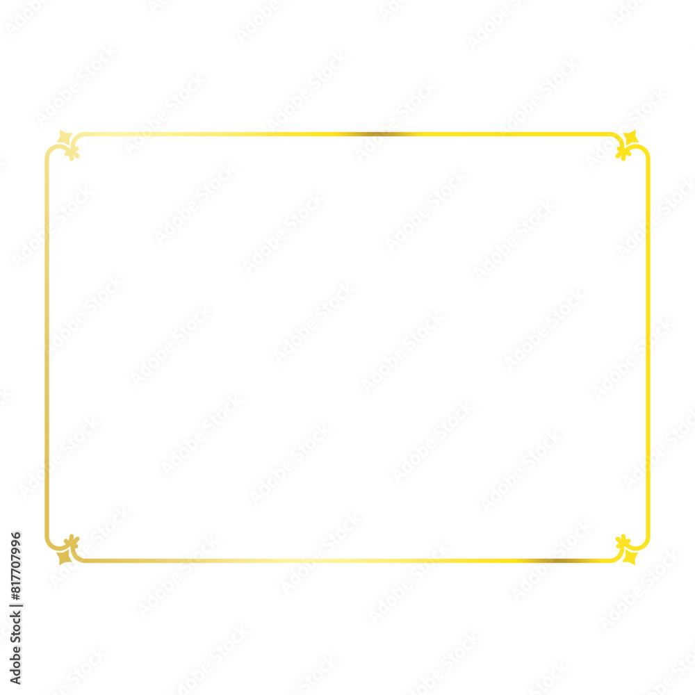 Obraz premium Gold border frame .eps