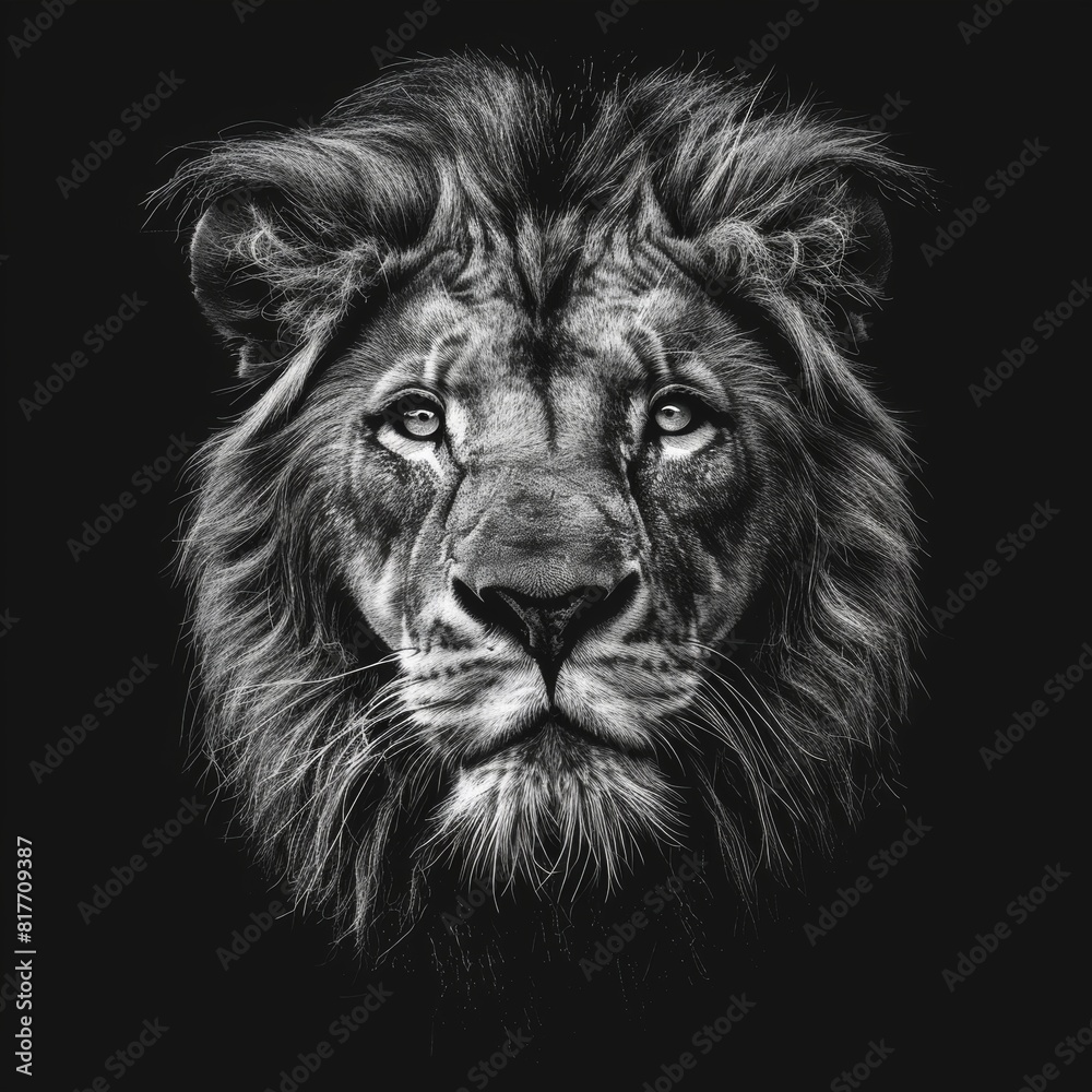 portrait of a lion portrait of a lion