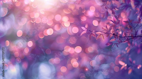 Dreamy Bokeh Magic: Pink and Purple Lights Blending into a Pastel Paradise © Working Moments