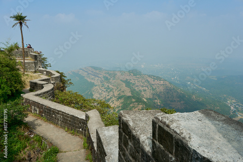 View from the ramparts of Sinhagad Fort, Pune