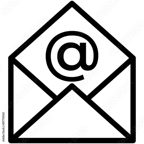 Black emails vector icon pack. Mail icon set. email icon vector. E-mail icon. Envelope illustration.