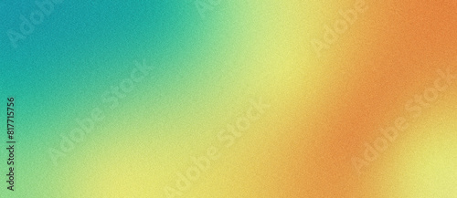 Abstract colorful vibrant background with grainy texture. Vintage minimalist backdrop design for poster, cover, wallpaper, banner in a modern trendy style.