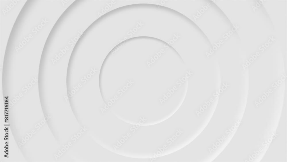 White and Black color rotating 3d circular disk beautiful abstract design geometrical background