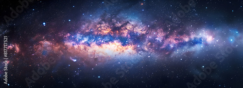 Milky Way Galaxy with Stars and Space Dust,Milky Way Galaxy and Star-Filled Universe photo
