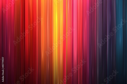 A close up of a colorful striped background with a black background