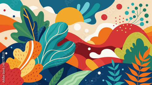 abstract organic shapes background