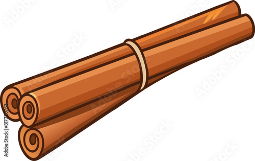 Cinnamon sticks icon. Spice and seasoning