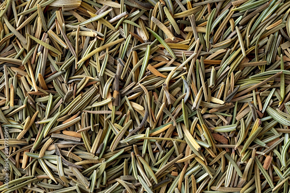 Whole dried rosemary background for seasoning food Whole dried rosemary background for seasoning food
