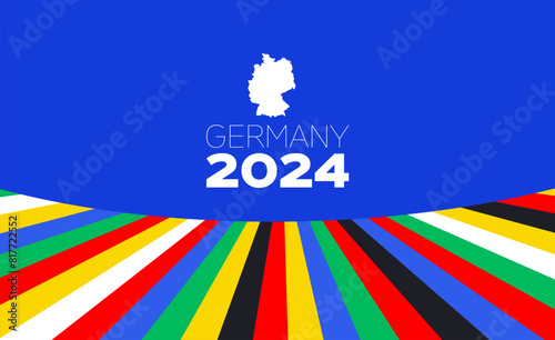 Germany european soccer competition 2024. Vector banner design photo