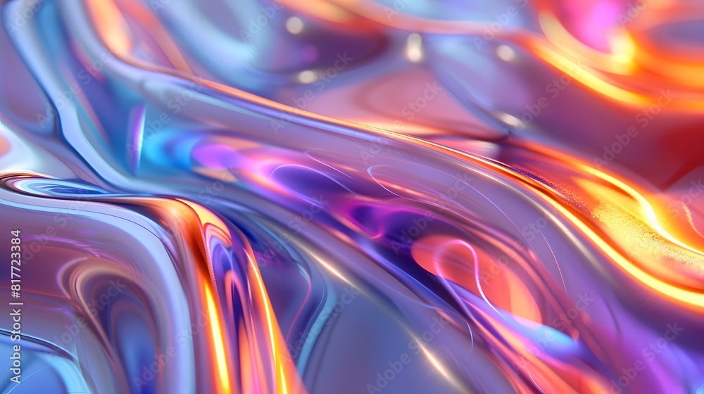 Colorful abstract liquid pattern design with vibrant flow movement