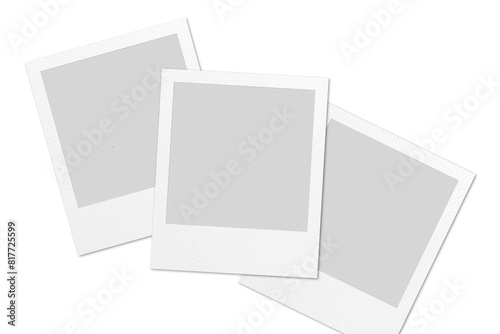 Polaroid Instant Frame Film Photo PNG Transparent Background	
