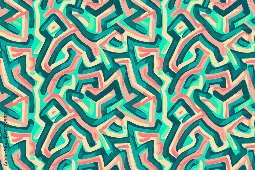 Abstract geometric pattern with vibrant colors Abstract geometric pattern with vibrant colors
