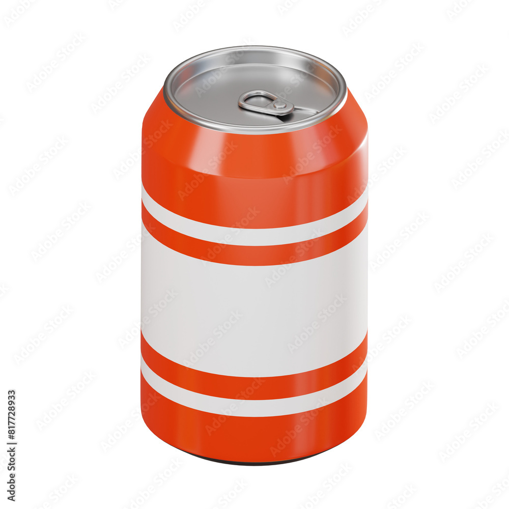 Refreshing Soda Can of Iconic Beverage. 3D Render Refreshing Soda Can of Iconic Beverage. 3D Render