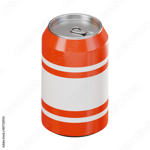 Refreshing Soda Can of Iconic Beverage. 3D Render