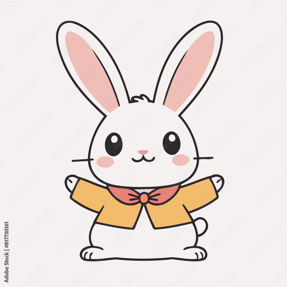 Cute Bunny for kids story book vector illustration Cute Bunny for kids story book vector illustration